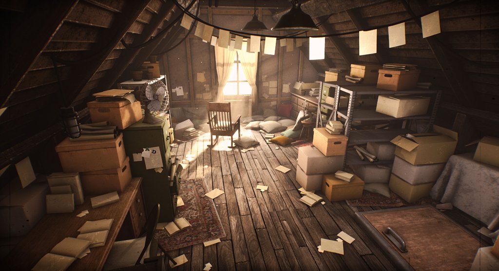 Environment artist creating a 3D game world with modular assets in Unreal Engine