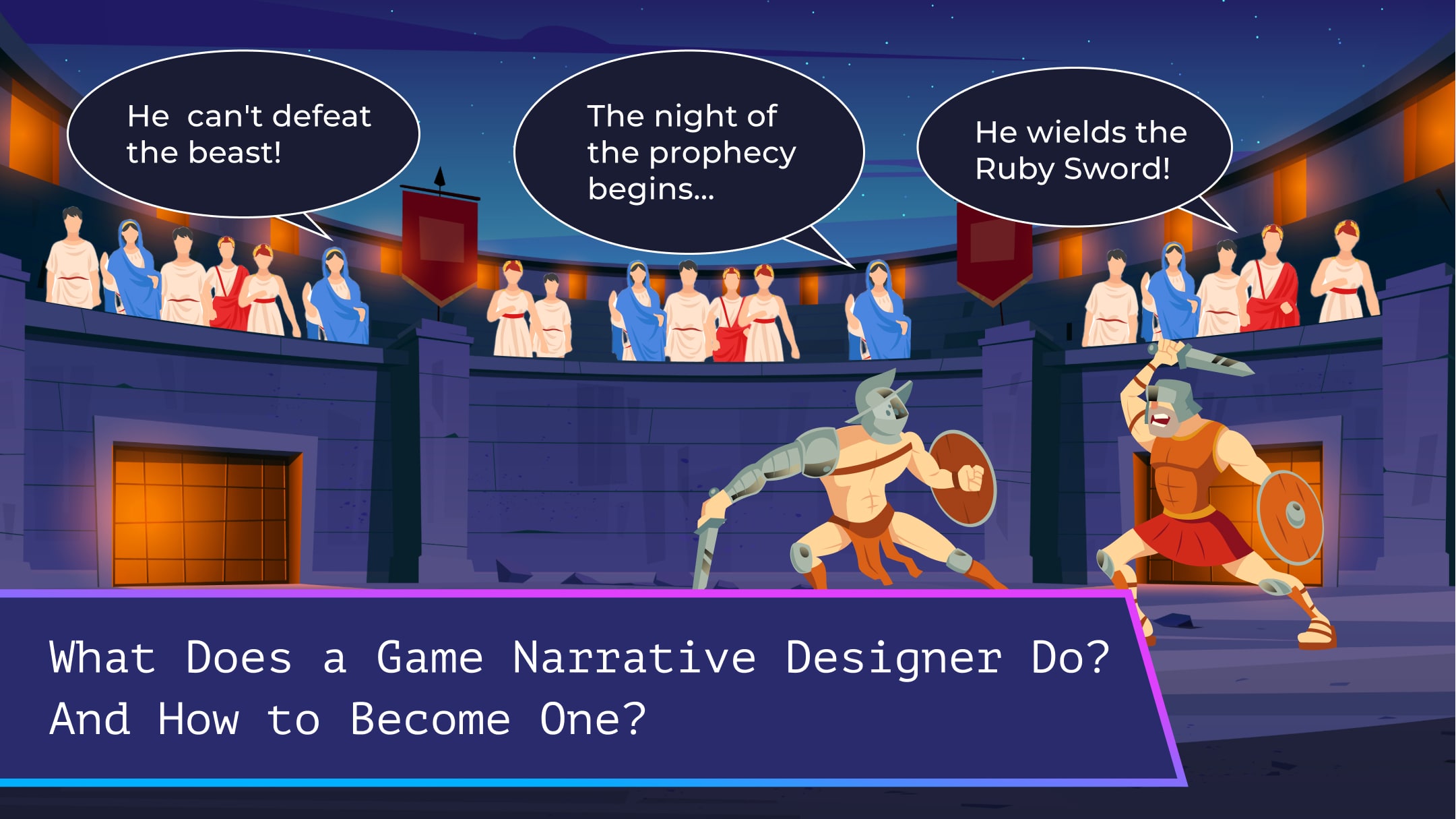 Narrative designer reviewing branching dialogue flowchart for a video game story