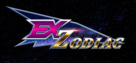 Poster of Ex Zodiac showing a retro 3D spaceship combat scene inspired by classic shooters.
