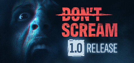 Poster of DON'T SCREAM showing photorealistic forest environments in a horror setting.