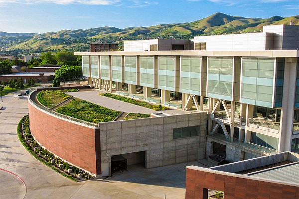 Alt: University of Utah campus with Entertainment Arts & Engineering (EAE) program facilities for game design students.